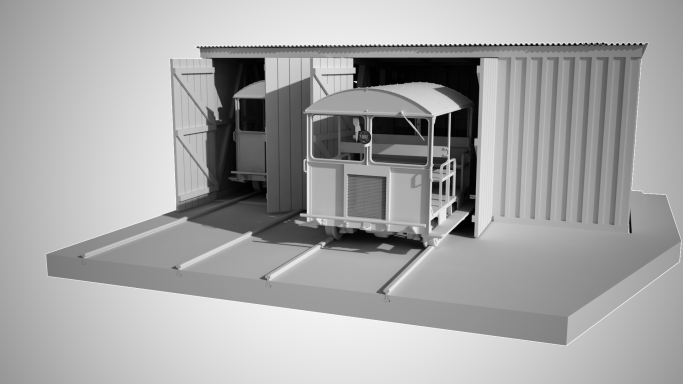 Wickham Shed & Wickham Trolley - 1:43.5